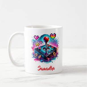 Joy stick for computer games coffee mug