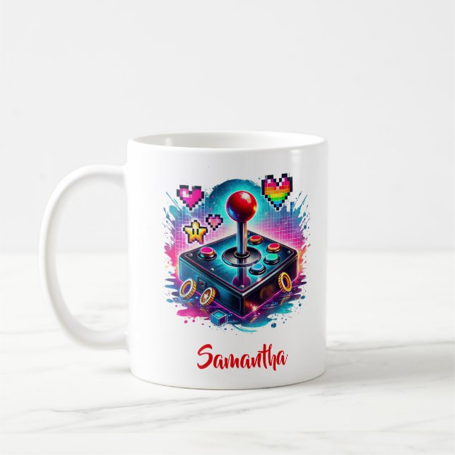 Joy stick for computer games coffee mug (Left)