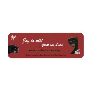 Joy to All from Bubu Return Address Label