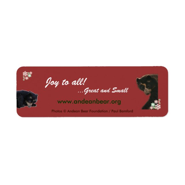 Joy to All from Bubu Return Address Label (Front)