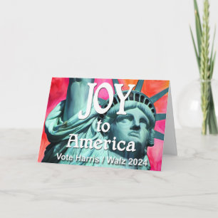 Joy to America Harris Walz Card