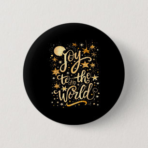 Joy To The Christmas World Christian Jesus Nativit 6 Cm Round Badge