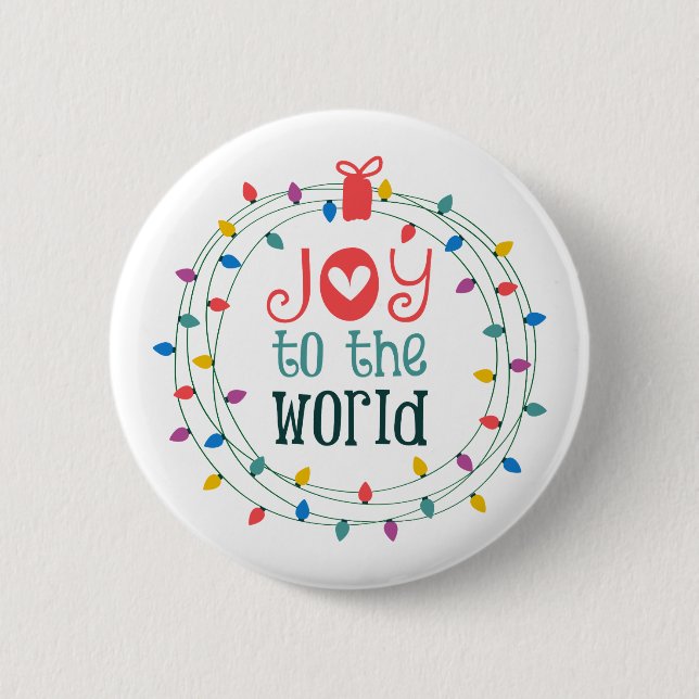 Joy To The World 6 Cm Round Badge (Front)