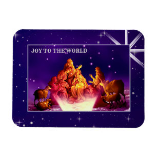 Joy to The World. Adoration of the Shepherds  Magnet