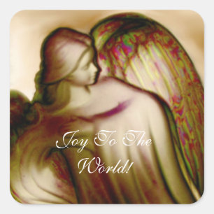 Joy To The World Angel Sticker