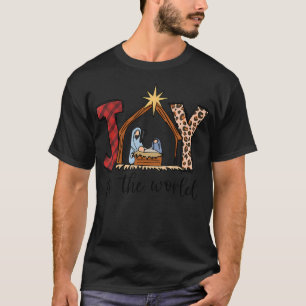 Joy To The World Baby Jesus In The Manger Christma T-Shirt
