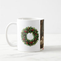Joy to the World Barnyard Animals Wreath Mug