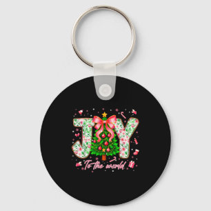 Joy To The World Christian Jesus Pjs Xmas Women Gi Key Ring