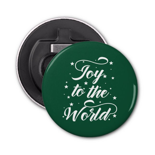 joy to the world Christmas Bottle Opener (Front)