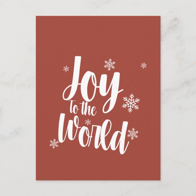 Joy to the World Christmas Card  (Front)