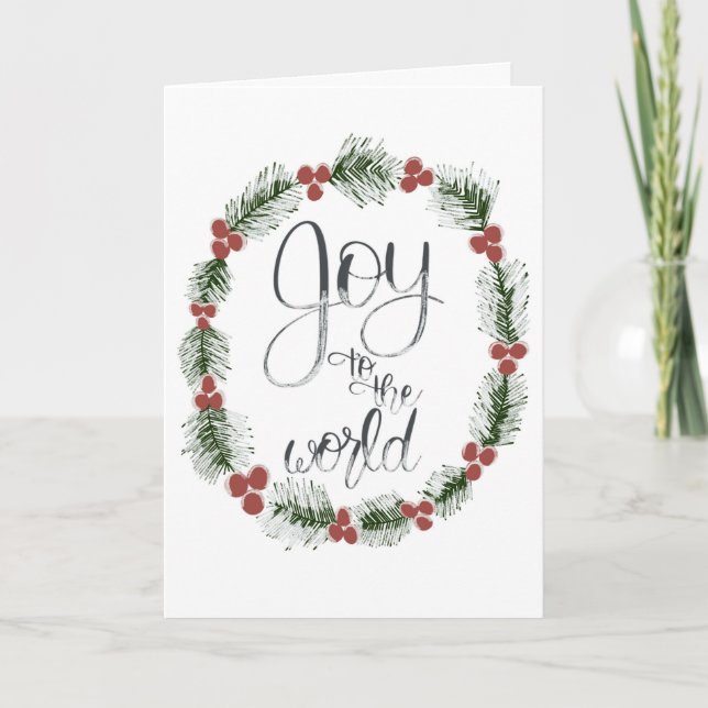 Joy to the World Christmas Card (Front)