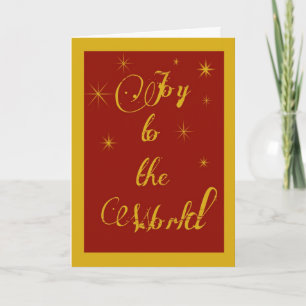 Joy to the World Christmas Card