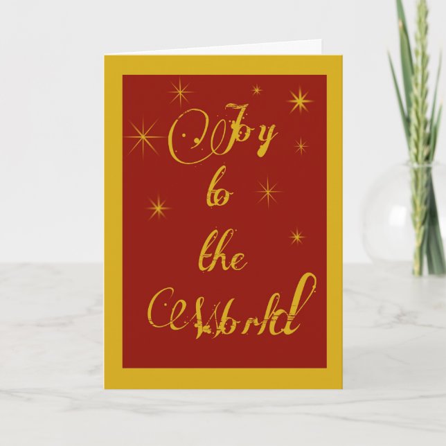 Joy to the World Christmas Card (Front)