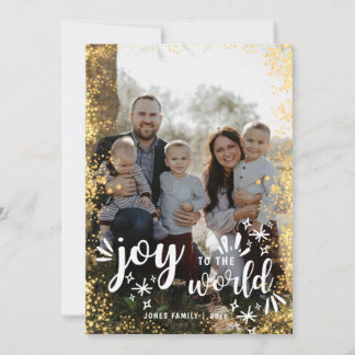 Joy to The World Christmas Card Holiday Card