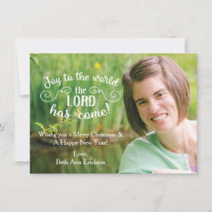 Joy To The World Christmas Card Template