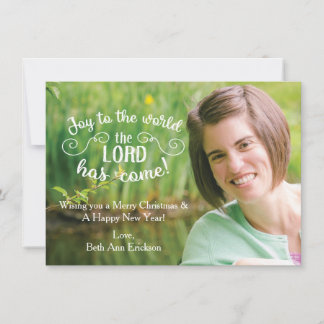 Joy To The World Christmas Card Template