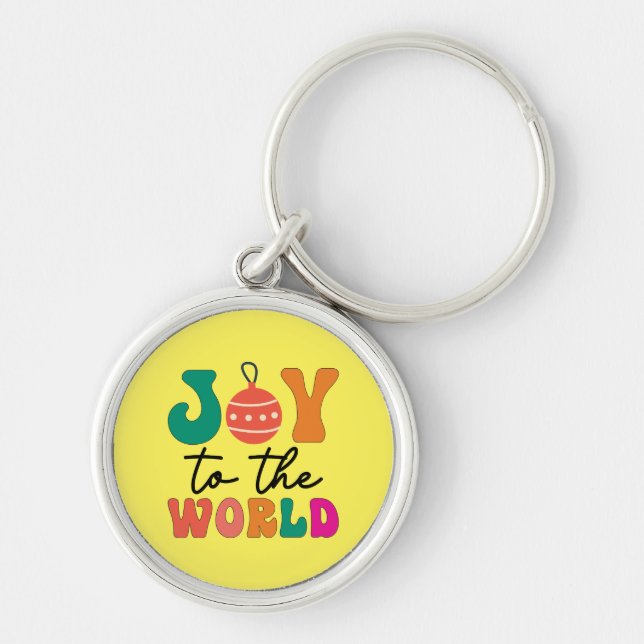 Joy to The World - Christmas Design-50835 Key Ring (Front)