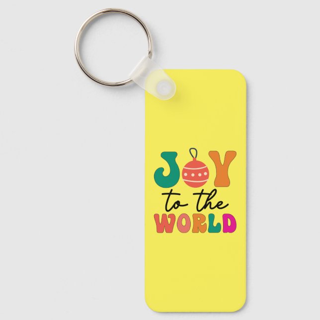 Joy to The World - Christmas Design-50835 Key Ring (Front)