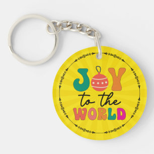 Joy to The World - Christmas Design-50835 Key Ring