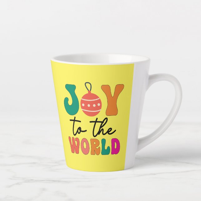 Joy to The World - Christmas Design-50835 Latte Mug (Right)