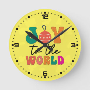 Joy to The World - Christmas Design-50835 Round Clock