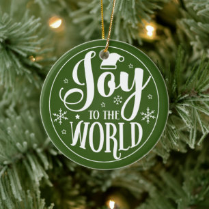 Joy to the World Christmas Ornament