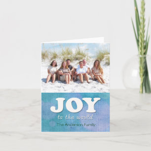 Joy to the World Christmas Photo Card