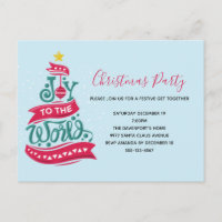 Joy to the World Christmas Quote Typography