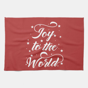 joy to the world Christmas Tea Towel