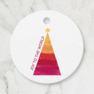Joy to the World circle tag