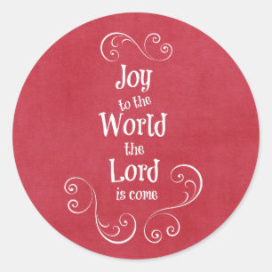 Joy to the World Classic Round Sticker