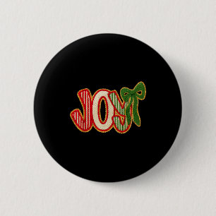 Joy To The World Crochet Jesus Christian Holiday C 6 Cm Round Badge