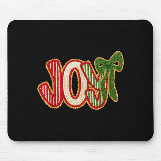 Joy To The World Crochet Jesus Christian Holiday C Mouse Pad (Front)