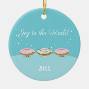 Joy to the World Doughnuts Ornament