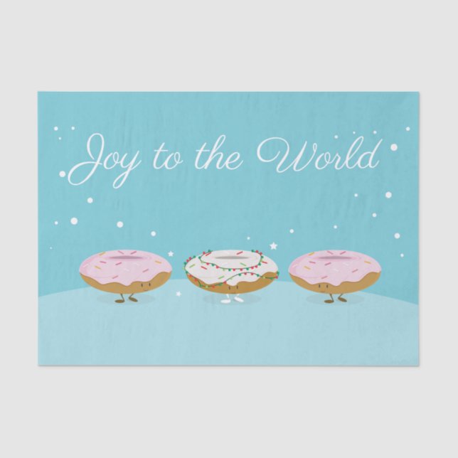 Joy to the World Doughnuts | Tissue Paper (Front)