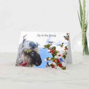 Joy to the World: Enjoy the simple pleasures. Holi Holiday Card