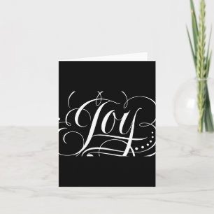 Joy To The World Fancy Swirly Girly Christmas T Sh Card