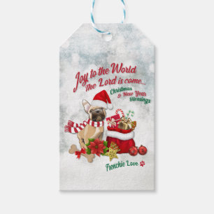 Joy to the World - Frenchie Love Gift Tags