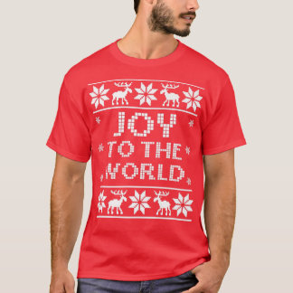 JOY TO THE WORLD Funny Christmas Ugly Sweater Chri