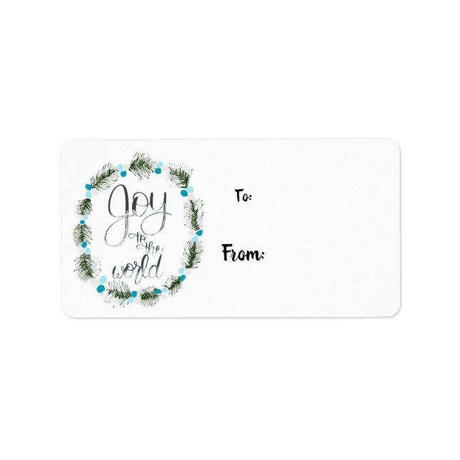 Joy to the World Gift Labels (Front)