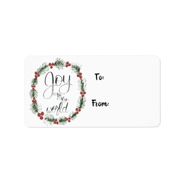 Joy to the World Gift Labels (Front)