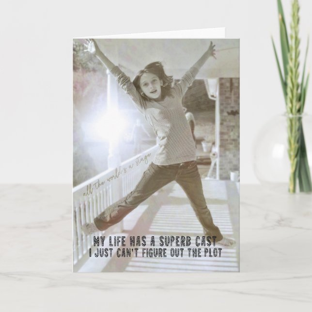 JOY TO THE WORLD Greeting Card (Front)