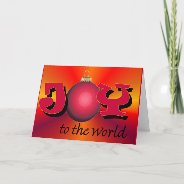 Joy to the World Greeting Card (Front)