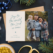 Joy to the World Handwriting Religious Christmas