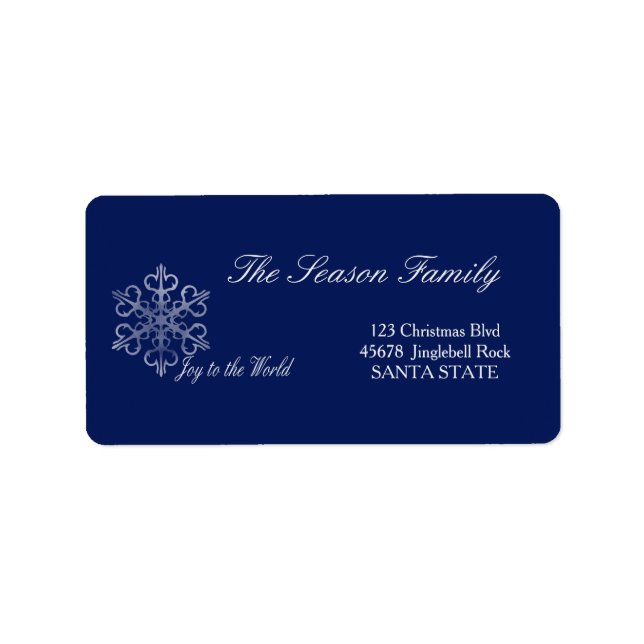 Joy to the World Holiday Address Label (Front)