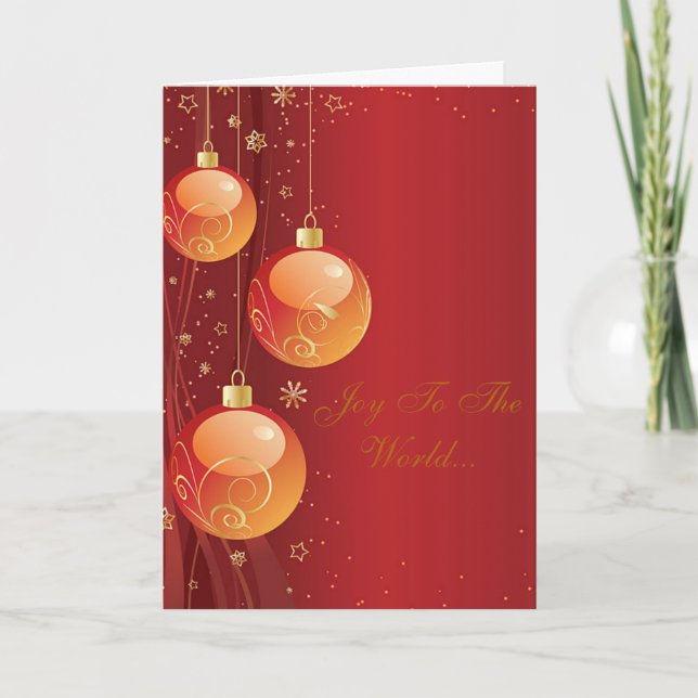 Joy To The World Holiday Card (Front)