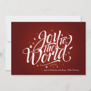 Joy To the World Holiday Card