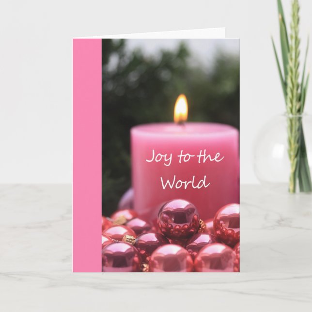 Joy to the world holiday card (Front)