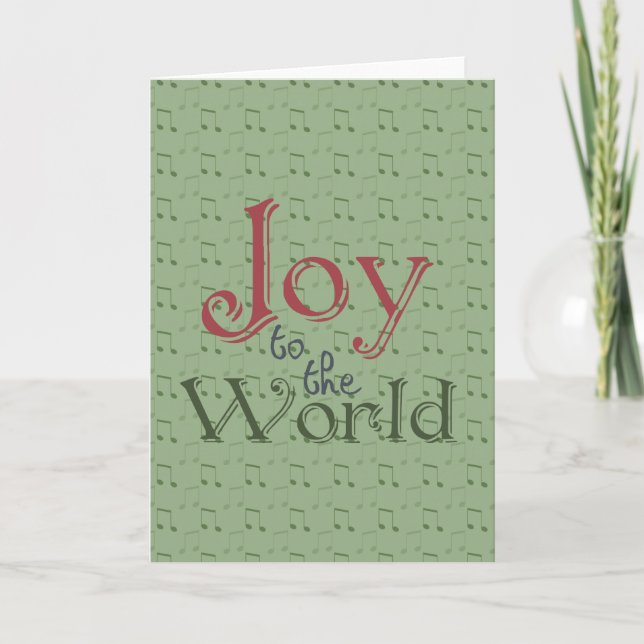 Joy to the World Holiday Card (Front)