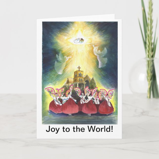 Joy to the world holiday card (Front)